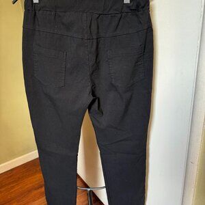 WOMEN DRAWSTRING PANT MADE IN ITALY SZ XS NWT STRETCH STRAIGTH